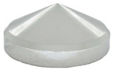 Rear Hub Caps 8" I.D. Cone Pointed Chrome Steel 8 of 5/8 Studs GG#20130 Set of 4
