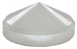 Rear Hub Caps 8" I.D. Cone Pointed Chrome Steel 8 of 5/8 Studs GG#20130 Set of 4