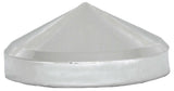 Rear Hub Caps 8" I.D. Cone Pointed Chrome Steel 8 of 5/8 Studs GG#20130 Set of 4