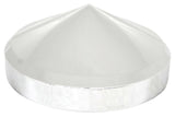 Rear Hub Caps 8" I.D. Cone Pointed Chrome Steel 8 of 5/8 Studs GG#20130 Set of 4