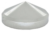 Rear Hub Caps 8" I.D. Cone Pointed Chrome Steel 8 of 5/8 Studs GG#20130 Set of 4