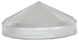 Rear Hub Caps 8" I.D. Cone Pointed Chrome Steel 8 of 5/8 Studs GG#20130 Set of 4