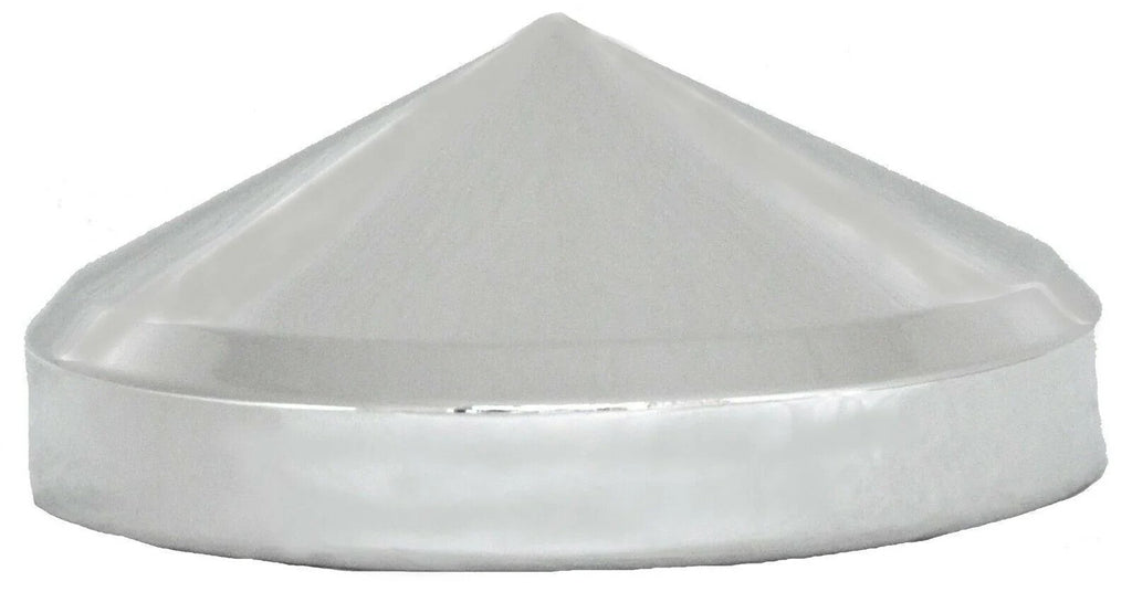 Hub Caps Rear 8" I.D. for Peterbilt Kenworth Cone Pointed Chrome GG#20130 Pair