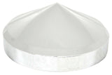 Hub Caps Rear 8" I.D. for Peterbilt Kenworth Cone Pointed Chrome GG#20130 Pair