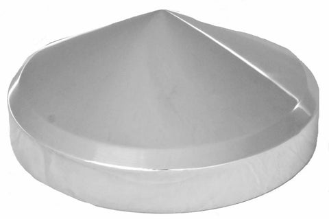 Rear Hub Caps 8" ID Cone Pointed Stainless 8 of 5/8" Studs GG#20132 Set of 4