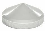 Rear Hub Caps 8" ID Cone Pointed Stainless 8 of 5/8" Studs GG#20132 Set of 4