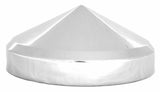 Rear Hub Caps 8" ID Cone Pointed Stainless 8 of 5/8" Studs GG#20132 Set of 4