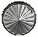 GG Hub Cap Rear 8" I.D. Pointed Cone Pinwheel Style Stainless Steel #20134 Each