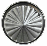 GG Hub Cap Rear 8" I.D. Pointed Cone Pinwheel Style Stainless Steel #20134 Each