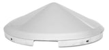 UP Front Hub Cap Chrome 4 Notches Cone Pointed Stainless 7/16" Lip #20146-Each