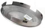 Front Hub Caps 4 Even Notch Cone Pointed Stainless 1" Lip UP20149 (Pair)