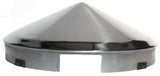 Front Hub Cap 4 Even Notch Cone Pointed Stainless 1" Lip UP20149 UP#20149 Each