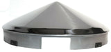 Front Hub Cap 4 Even Notch Cone Pointed Stainless 1" Lip UP20149 UP#20149 Each
