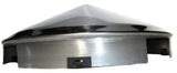 Front Hub Cap 4 Even Notch Cone Pointed Stainless 1" Lip UP20149 UP#20149 Each