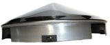 Front Hub Cap 4 Even Notch Cone Pointed Stainless 1" Lip UP20149 UP#20149 Each