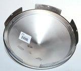Front Hub Cap for Peterbilt 5 Even Notches Pointed Cone SS 1" Lip UP#20150 Pair