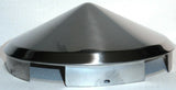 Front Hub Cap for Peterbilt 5 Even Notches Pointed Cone SS 1" Lip UP#20150 Pair