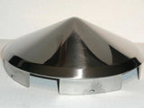 Front Hub Cap for Peterbilt 5 Even Notches Pointed Cone SS 1" Lip UP#20150 Each