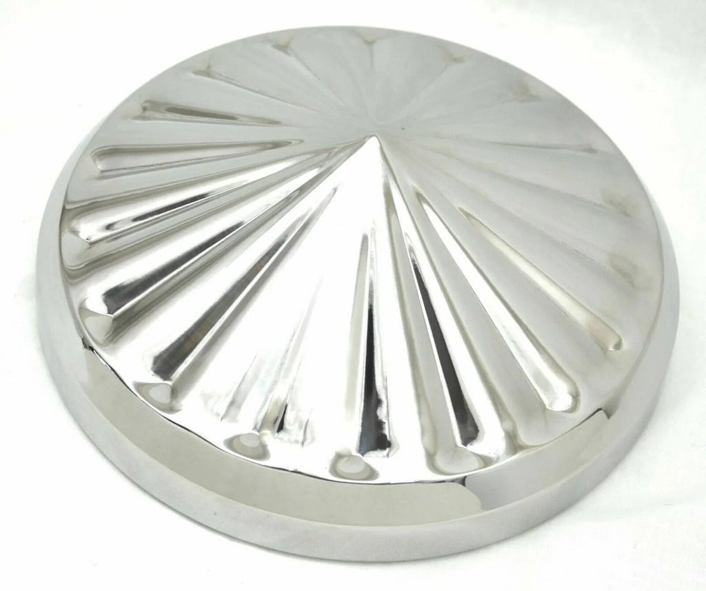 GG Rear Hub Cap 8 1/4" I.D. Pointed Pinwheel Style Stainless #20154 Set of 2