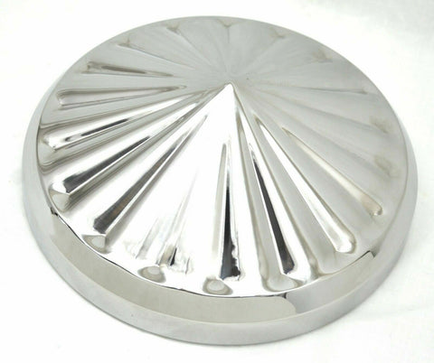 GG Rear Hub Cap 8 1/4" I.D. Pointed Pinwheel Style Stainless #20154 Set of 2