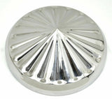 GG Rear Hub Cap 8 1/4" I.D. Pointed Pinwheel Style Stainless #20154 Set of 2