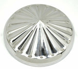 GG Rear Hub Cap 8 1/4" I.D. Pointed Pinwheel Style Stainless #20154 Set of 2