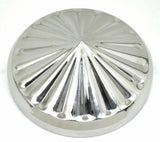 GG Rear Hub Cap 8 1/4" I.D. Pointed Pinwheel Style Stainless #20154 Set of 2