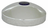 GG Hub Cap Rear 7 1/4" I.D. Dome Chrome 2" Top Mount Blue Reflector #20201 Each