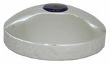 GG Hub Cap Rear 7 1/4" I.D. Dome Chrome 2" Top Mount Blue Reflector #20201 Each