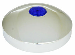 Hub Cap Rear 8" I.D. Chrome Plated w/ 2" Top Blue Reflector GG#20211 Each