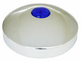 Hub Cap Rear 8" I.D. Chrome Plated w/ 2" Top Blue Reflector GG#20211 Each