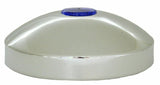 Hub Cap Rear 8" I.D. Chrome Plated w/ 2" Top Blue Reflector GG#20211 Each