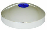 Hub Cap Rear 8" I.D. Chrome Plated w/ 2" Top Blue Reflector GG#20211 Each