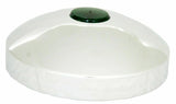 GG Hub Cap Rear 8" I.D. Chrome Plated w/ 2" Top Green Reflector #20212 Each