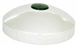 GG Hub Cap Rear 8" I.D. Chrome Plated w/ 2" Top Green Reflector #20212 Each