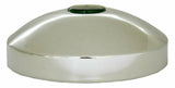 GG Hub Cap Rear 8" I.D. Chrome Plated w/ 2" Top Green Reflector #20212 Each
