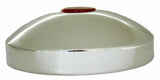 Hub Cap Rear 8" I.D. Chrome Plated w/ 2" Top Red Reflector GG#20214 Each