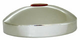 Hub Cap Rear 8" I.D. Chrome Plated w/ 2" Top Red Reflector GG#20214 Each