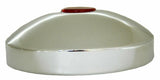 Hub Cap Rear 8" I.D. Chrome Plated w/ 2" Top Red Reflector GG#20214 Each