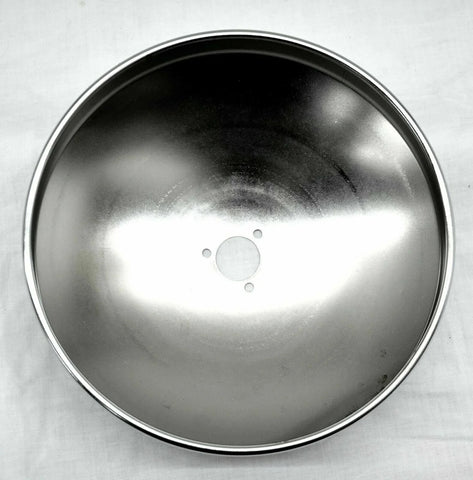 Grand General Rear Hub Cap With Spinner Hole 8" I.D. Dome Chrome #20248 Set of 2