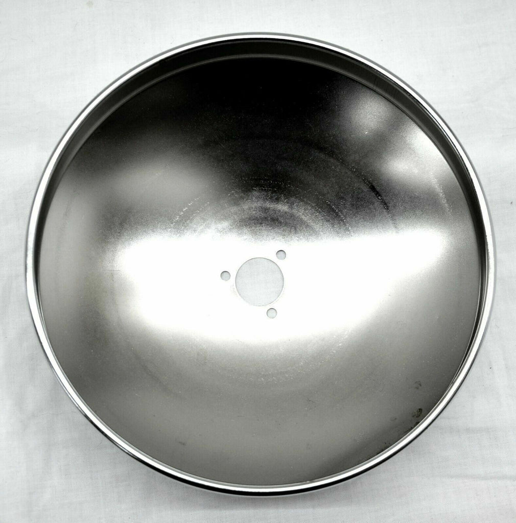 Grand General Rear Hub Cap With Spinner Hole 8" I.D. Dome Chrome #20248 Set of 2