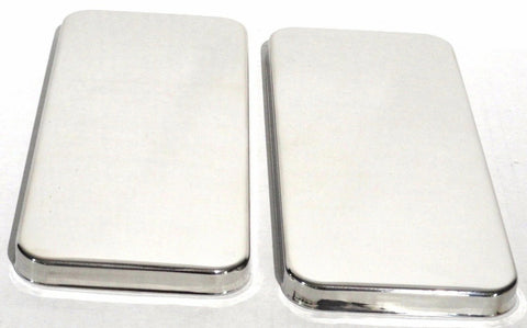 Sleeper Vent Door Covers for Peterbilt 379 359 Stainless Steel UP#20518-Pair