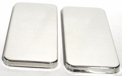 Sleeper Vent Door Covers for Peterbilt 379 359 Stainless Steel UP#20518-Pair
