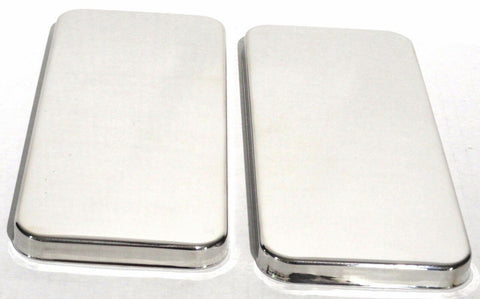 Sleeper Vent Door Covers for Peterbilt 379 359 Stainless Steel UP#20518-Pair
