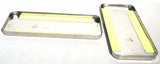 Sleeper Vent Door Covers for Peterbilt 379 359 Stainless Steel UP#20518-Pair