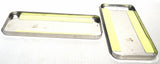 Sleeper Vent Door Covers for Peterbilt 379 359 Stainless Steel UP#20518-Pair