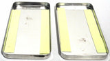 Sleeper Vent Door Covers for Peterbilt 379 359 Stainless Steel UP#20518-Pair