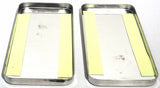 Sleeper Vent Door Covers for Peterbilt 379 359 Stainless Steel UP#20518-Pair