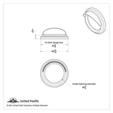 Gauge Cover for Speedometer or Tach For Pre 2005 Freightliner Peterbilt UP#20533
