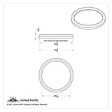 Gauge Cover Speedometer/Tachometer for Freightliner Century 4-7/8 UP#20538